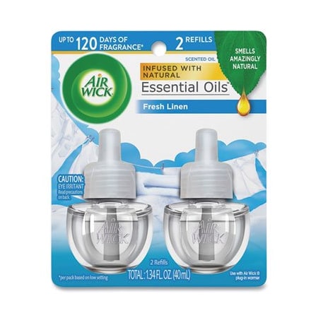 Reckitbenc Air Wick, SCENTED OIL REFILL, FRESH LINEN, 0.67 OZ, 2PK 82291PK